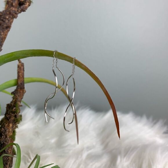 Adornia Sterling Silver Sided Earrings - Picture 3 of 3